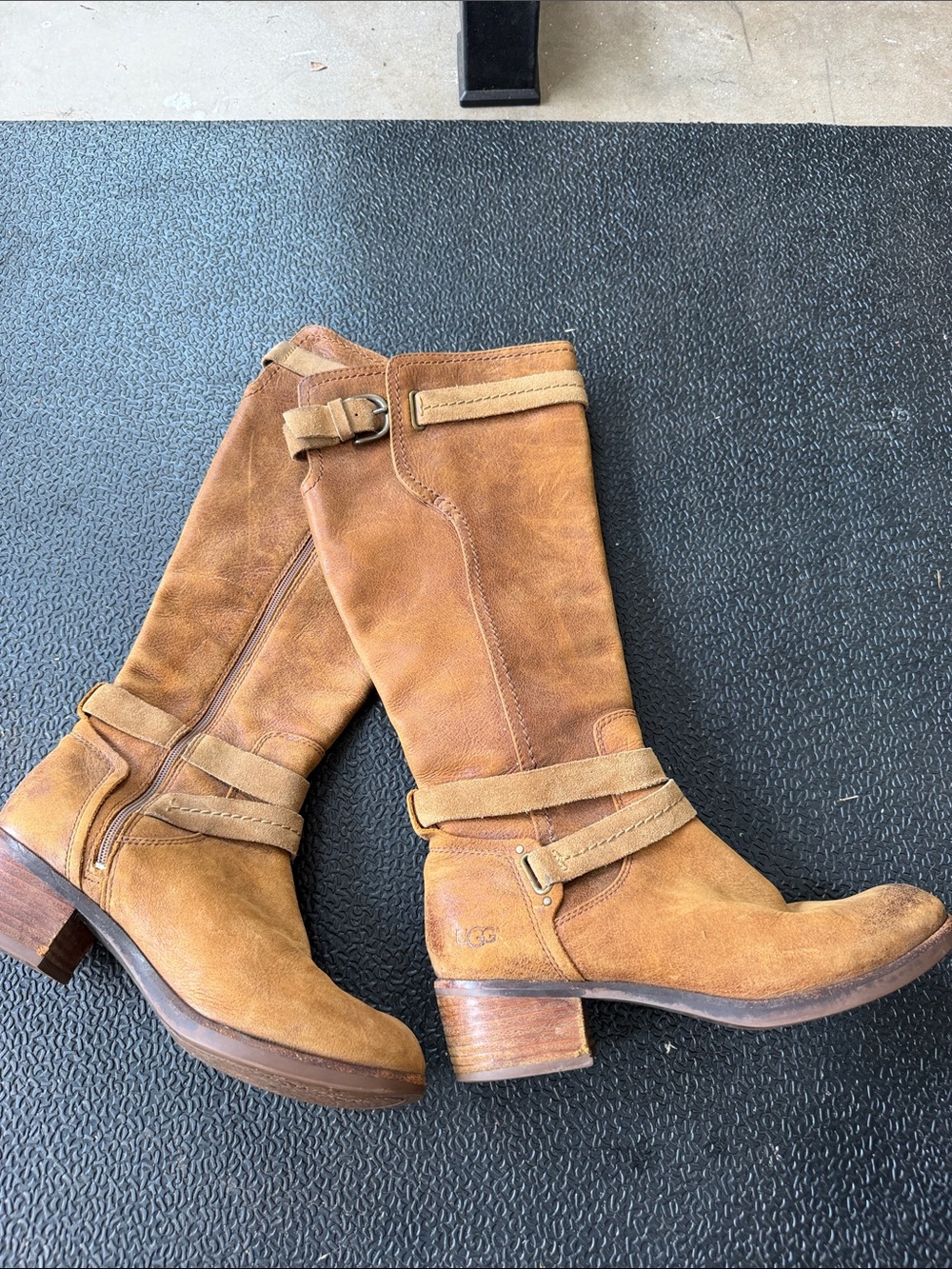 UGG Tan Suede Darcie Leather boots